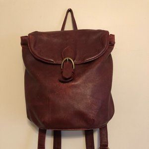 Scully Leather Backpack Burgundy